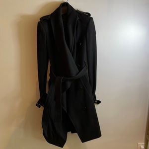 BCBG Wool w cashmere wrap coat